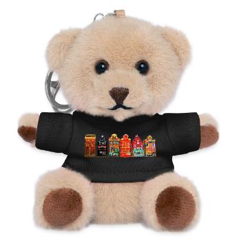 hot spot Amsterdam - Teddy Keyring - black - Front