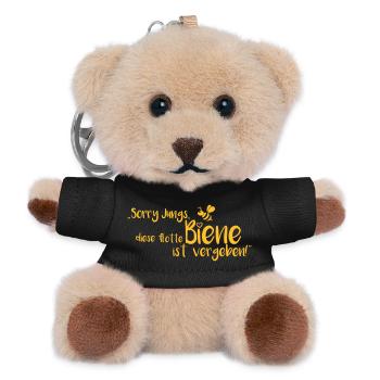 Junggesellenabschied flotte Biene - Teddy Schlüsselanhänger - Schwarz - Vorne
