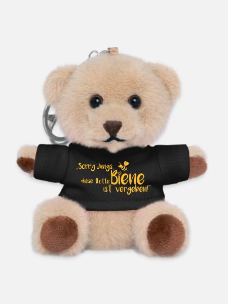 Junggesellenabschied flotte Biene - Teddy Schlüsselanhänger - Schwarz