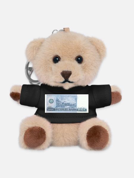 100 Marks of the GDR - Teddy Keyring - black