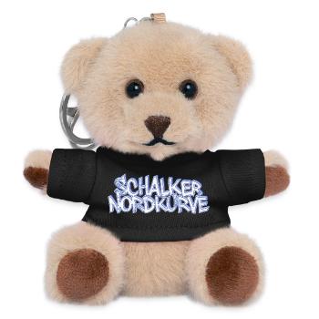 Schalker Nordkurve - Teddy Schlüsselanhänger - Schwarz - Vorne
