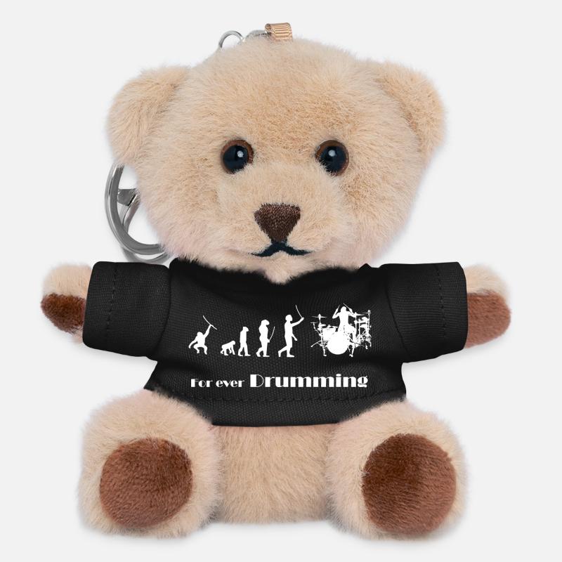 Evolution - For ever Drumming - Teddy Schlüsselanhänger - Schwarz