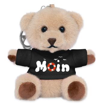 Moin Möwen Rettungsring Nordisch - Teddy Schlüsselanhänger - Schwarz - Vorne