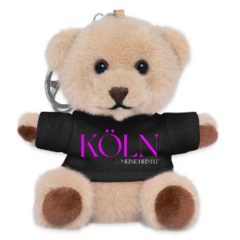 Köln meine Heimat - Teddy Schlüsselanhänger - Schwarz - Vorne