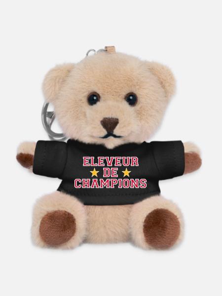 Eleveur de Champions - Porte-clés ourson - noir