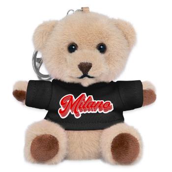 Milano Retro Lettering - Teddy Keyring - black - Front