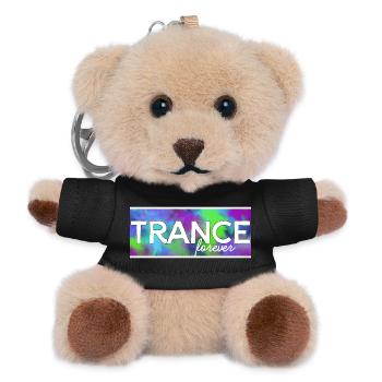 Trance forever - Teddy Schlüsselanhänger - Schwarz - Vorne