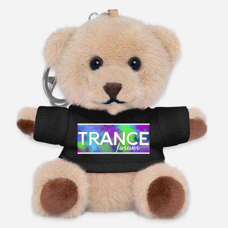 Trance forever - Teddy Keyring - black