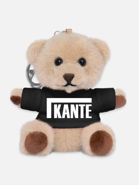 Kante - T-Shirt Design - Teddy Schlüsselanhänger - Schwarz
