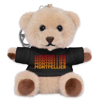 Montpellier Typography - Teddy Keyring - black - Front