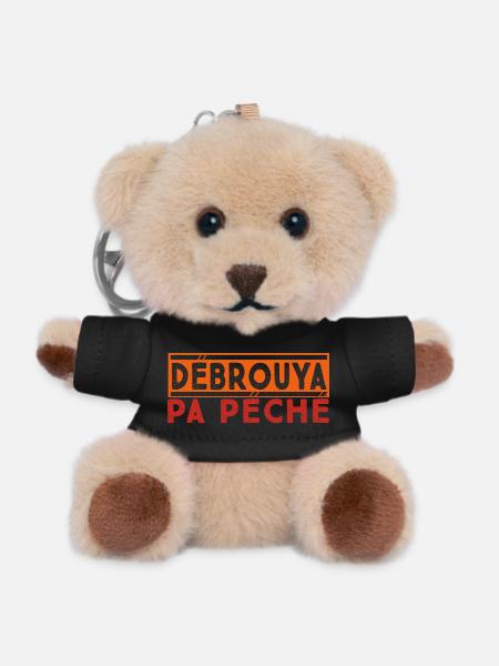 débrouya pa péché proverbe créole - Porte-clés ourson - noir
