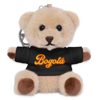 Bogotá Script in Warm Orange - Teddy Schlüsselanhänger - Schwarz - Vorne