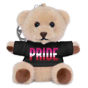 Pride Month LGBT - Lesbian Pride - Teddy Keyring - black - Front