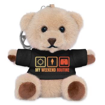 Eiscreme Liebhaber - Teddy Schlüsselanhänger - Schwarz - Vorne
