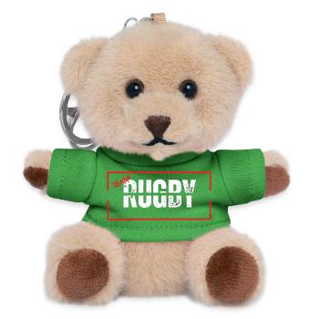 Mannschaft Rugby Rot - Teddy Schlüsselanhänger - Grün - Vorne