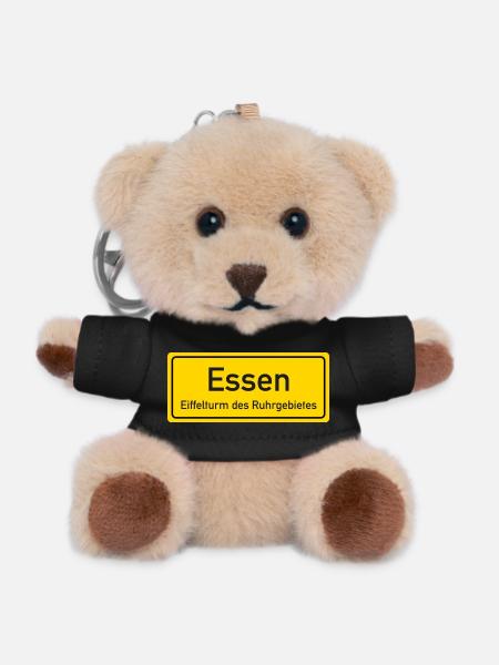 Essen place name germany - Teddy Keyring - black