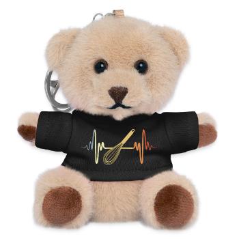 Vintage Hand Mixer - Teddy Keyring - black - Front