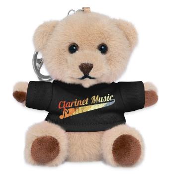 Vintage Clarinet - Teddy Keyring - black - Front