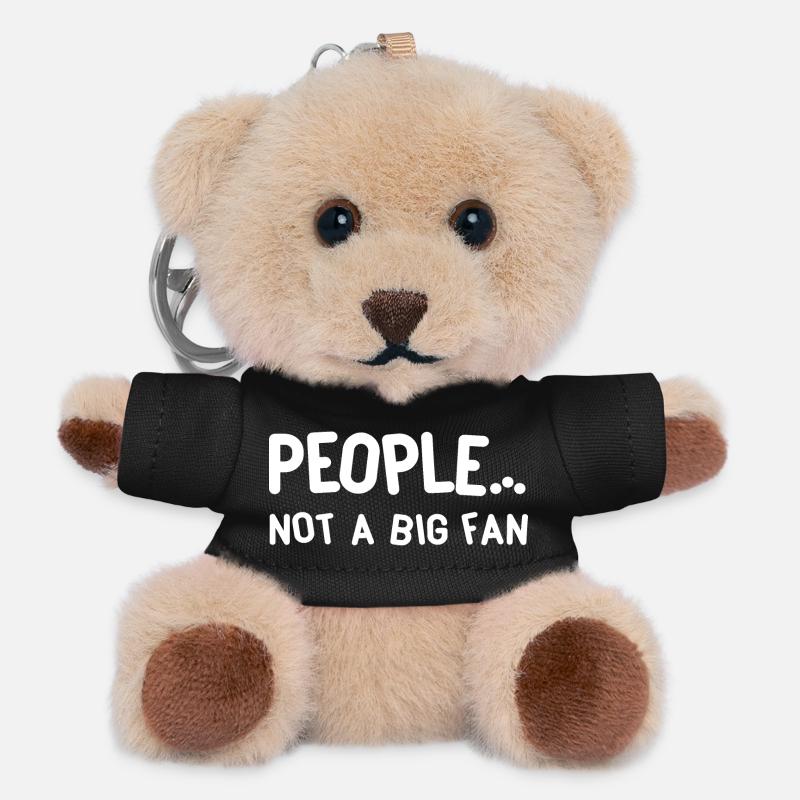 Humorous Quote Tee for Social Comedians - Teddy Keyring - black
