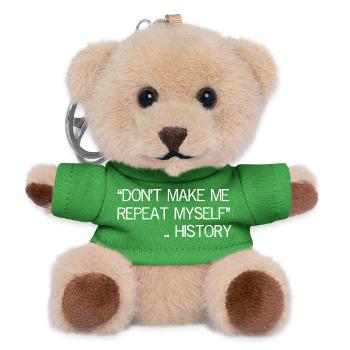 don't make me repeat myself history funny shirt - Porte-clés ourson - vert - Devant