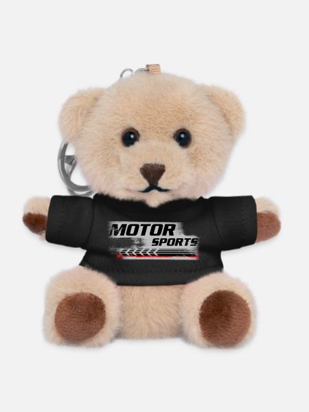 Motor Sports - Teddy Keyring - black