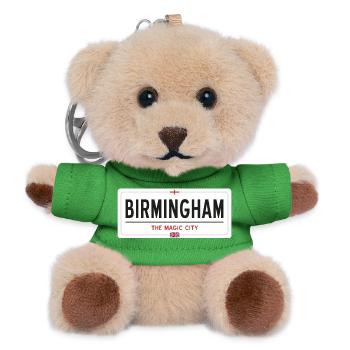 Birmingham place name sign - Teddy Keyring - green - Front
