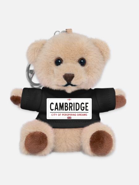 Cambridge town sign - Teddy Keyring - black
