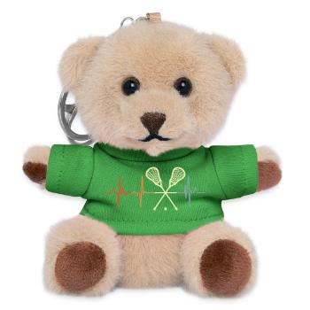 Lacrosse Herzklopfen - Teddy Schlüsselanhänger - Grün - Vorne