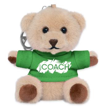 best coach logo trainer team mannschaft verein - Teddy Schlüsselanhänger - Grün - Vorne