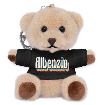 Albenzio t-shirt rétro vintage t-shirt cadeau - Porte-clés ourson - noir - Devant