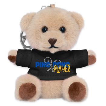 Ping Pong Player - Porte-clés ourson - noir - Devant