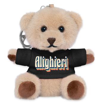 Alighieri Retro Vintage T-Shirt Gift T-Shirt - Teddy Keyring - black - Front