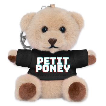 Petit poney - Porte-clés ourson - noir - Devant