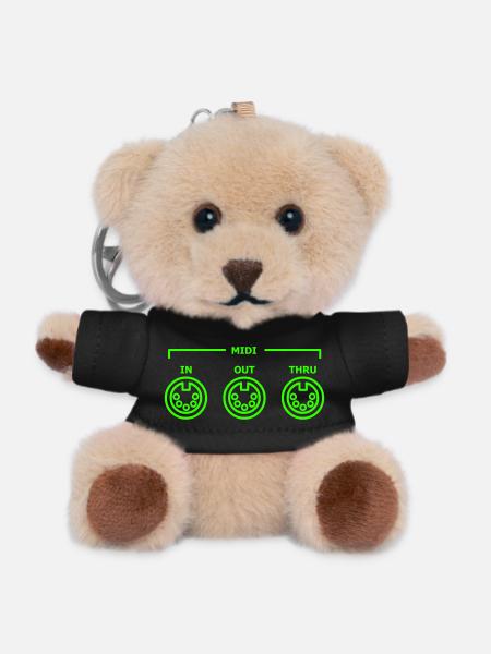 general midi - Teddy Keyring - black