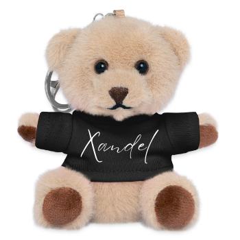 T-shirt Xandel Nom cadeau pour hommes - Porte-clés ourson - noir - Devant