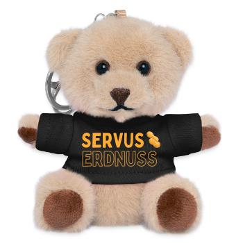 Servus Erdnuss - Teddy Schlüsselanhänger - Schwarz - Vorne