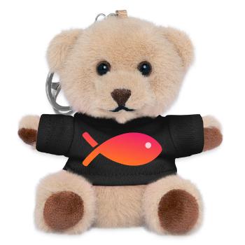 SARDINE. FISCH. APRILSCHERZ. OSTERN. MEER - Teddy Schlüsselanhänger - Schwarz - Vorne