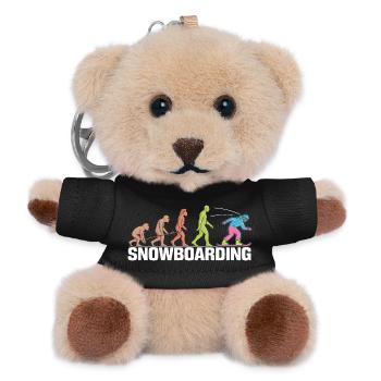 Die Evolution des Snowboard-Designs - Teddy Schlüsselanhänger - Schwarz - Vorne