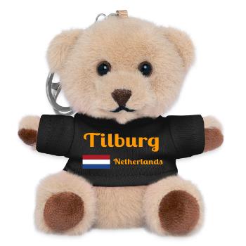 Tilburg, Netherlands- Stylish prints - Teddy Keyring - black - Front