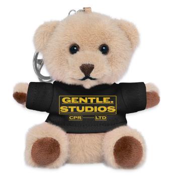 Gentle Studios – Minimalistisches Branding - Teddy Schlüsselanhänger - Schwarz - Vorne
