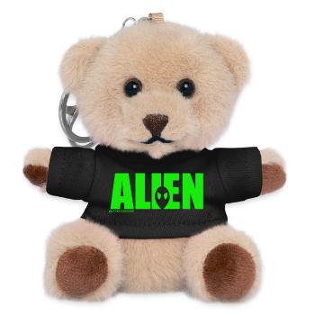 alien shadow - Teddy Keyring - black - Front