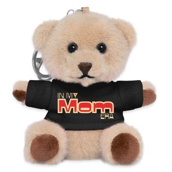 In My Mom Era – Nostalgisches Mama-Design - Teddy Schlüsselanhänger - Schwarz - Vorne