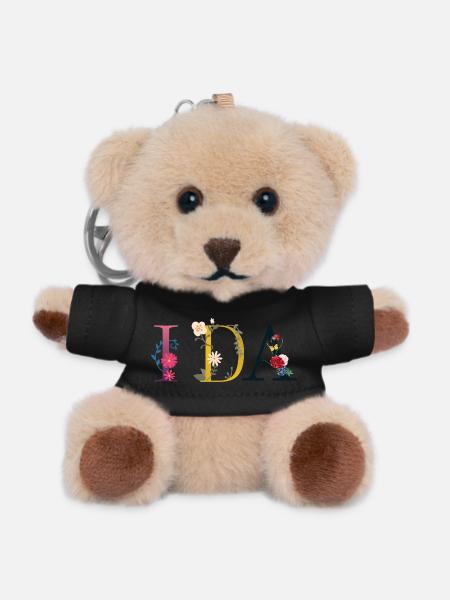 Ida - Teddy Keyring - black