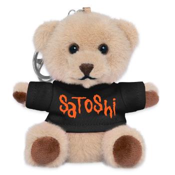 Satoshi - Teddy Keyring - black - Front