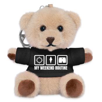 Cream Enthusiast - Teddy Keyring - black - Front