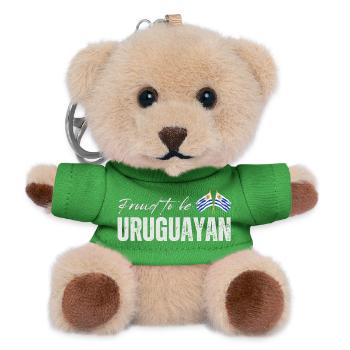 Stolzer Uruguayer, ich liebe Uruguay - Teddy Schlüsselanhänger - Grün - Vorne