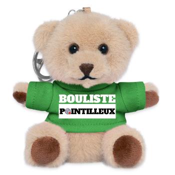 BOULISTE POINTILLEUX - Humour Pétanque - Teddy Keyring - green - Front