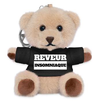 INSOMNIAC DREAMER - Black Humor - Teddy Keyring - black - Front