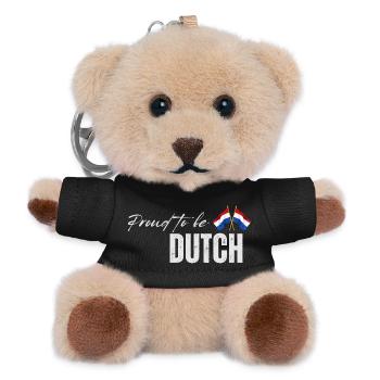 J’adore les Pays-Bas, fierté néerlandaise - Porte-clés ourson - noir - Devant