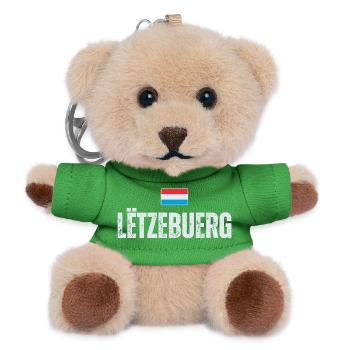 Flag of Luxembourg, Luxembourg patriot - Teddy Keyring - green - Front